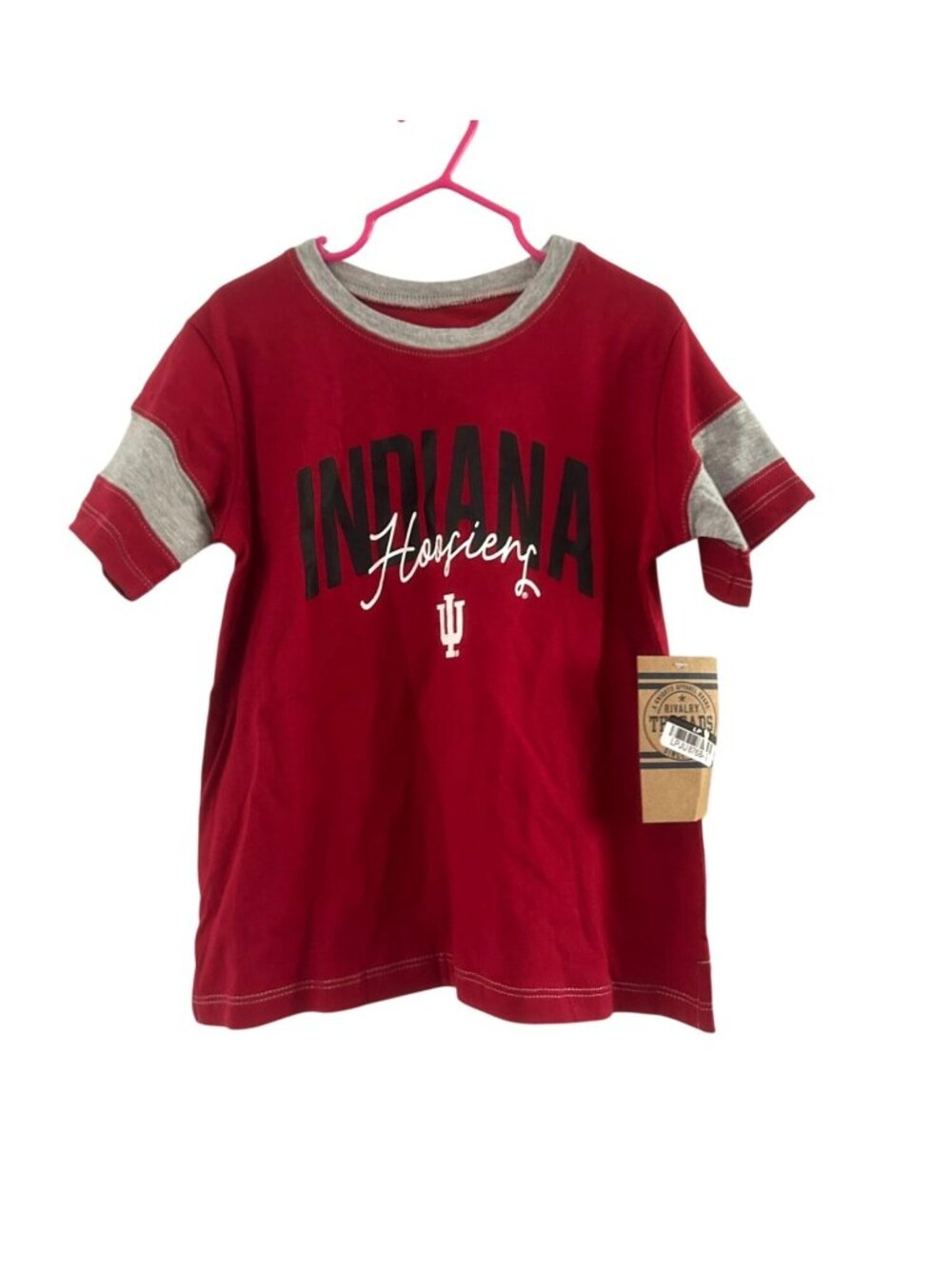 NWT NCAA Indiana Hoosiers Girls' 6/6X T-Shirt - MSRP $19.99